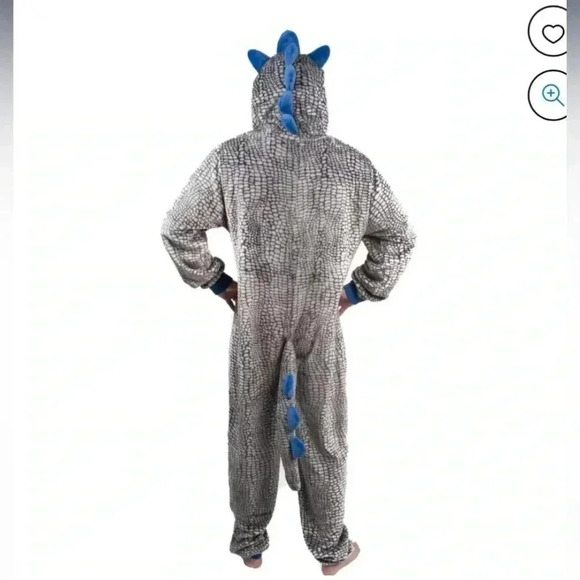 🎈Dinosaur Onesie for men fleecy soft  and comfy size M - Picture 2 of 4